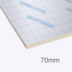 70mm SOPRATHERM GA4000 PIR Insulation Board (previously Celotex) - General Purpose PIR Insulation - 1200mm x 2400mm