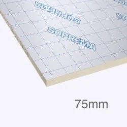 75mm SOPRATHERM GA4000 PIR Insulation Board (previously Celotex) - General Purpose PIR Insulation - 1200mm x 2400mm 75mm SOPRATHERM GA4000 PIR Insulation Board (previously Celotex) - General Purpose PIR Insulation - 1200mm x 2400mm