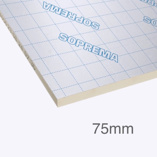 75mm SOPRATHERM GA4000 PIR Insulation Board (previously Celotex) - General Purpose PIR Insulation - 1200mm x 2400mm