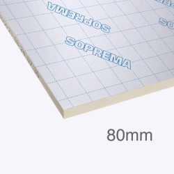 80mm SOPRATHERM GA4000 PIR Insulation Board (previously Celotex) - General Purpose PIR Insulation - 1200mm x 2400mm