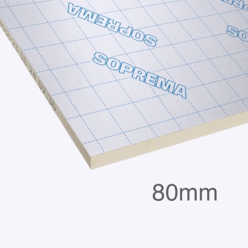 80mm SOPRATHERM GA4000 PIR Insulation Board (previously Celotex) - General Purpose PIR Insulation - 1200mm x 2400mm