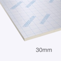 30mm SOPRATHERM TB4000 PIR Insulation Board (previously Celotex) - 1200mm x 2400mm