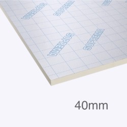 40mm SOPRATHERM TB4000 PIR Insulation Board (previously Celotex) - 1200mm x 2400mm