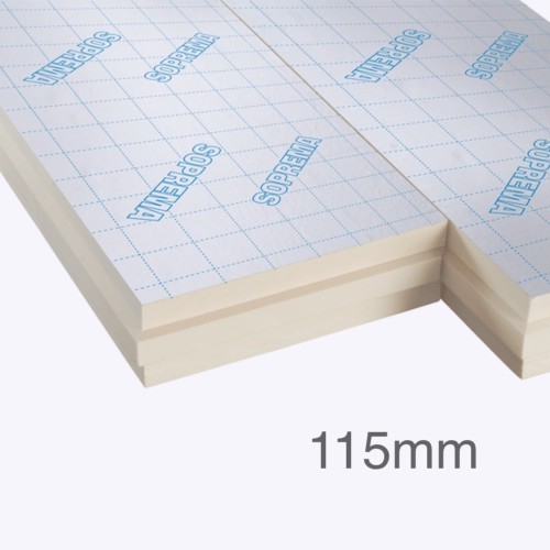 115mm SOPREMA Thermaclass Cavity Wall 21 (previously Celotex) - Full Fill PIR Insulation - 1190mm x 450mm - pack of 5