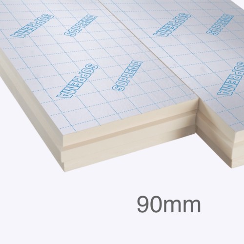 90mm SOPREMA Thermaclass Cavity Wall 21 (previously Celotex) - Full Fill PIR Insulation - 1190mm x 450mm - pack of 6