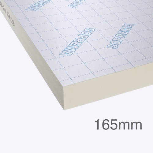165mm SOPRATHERM XR4000 PIR Insulation Board (previously Celotex) - 1200mm x 2400mm