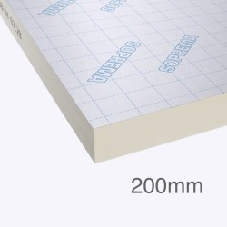200mm SOPRATHERM XR4000 PIR Insulation Board (previously Celotex) - 1200mm x 2400mm