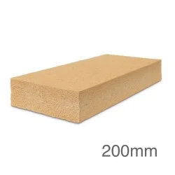200mm STEICOflex 036 Wood-Fibre Insulation Slab - 1190mm x 575mm - Pack of 2