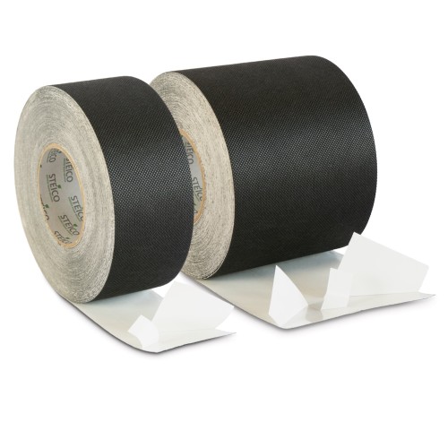 STEICOmulti Tape Black - UV-Stable Sealing Tape for Open Facades - 140mm x 25m roll -  50/20/70 split