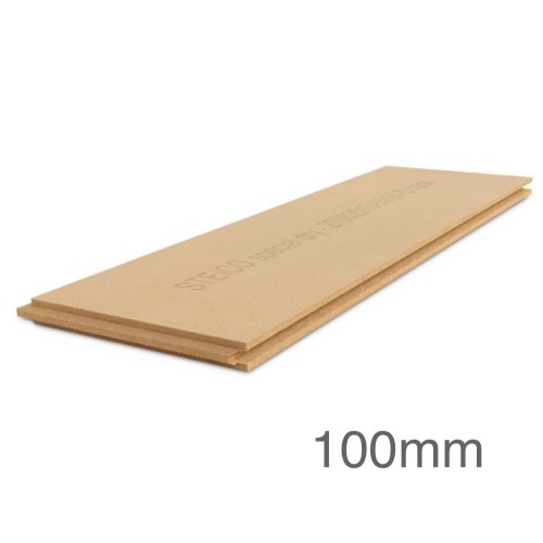 100mm STEICO Special Dry Wood-Fibre Insulation Board - Sarking and Sheathing Board - 2230mm x 600mm - Pallet of 22