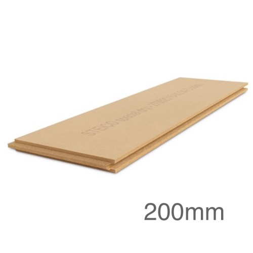 200mm STEICO Special Dry Wood-Fibre Insulation Board - Sarking and Sheathing Board - 1880mm x 600mm - Pallet of 10