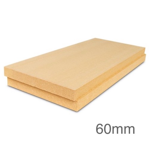 60mm STEICOtherm Dry Square Edge Wood-Fibre Insulation Slab - 1350mm x 600mm - Pallet of 38
