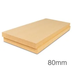 80mm STEICOtherm Dry Square Edge Wood-Fibre Insulation Slab - 1350mm x 600mm - Pallet of 28