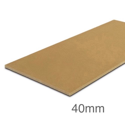 40mm STEICOtherm Internal Wet Square Edge Wood-Fibre Insulation Slab - 1200mm x 380mm