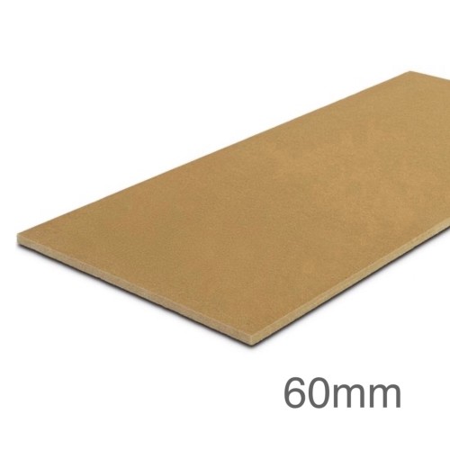 60mm STEICOtherm Internal Wet Square Edge Wood-Fibre Insulation Slab - 1200mm x 380mm