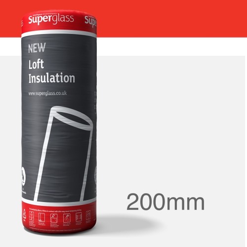 200mm Superglass Multi Roll 44 Loft Insulation 200mm Superglass Multi Roll 44 Loft Insulation