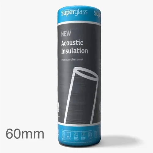 60mm Superglass Multi Acoustic Insulation Roll (Split 2 x 600mm) 60mm Superglass Multi Acoustic Insulation Roll (Split 2 x 600mm)