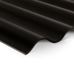 6mm Swisspearl B5 Corrugated Fibre Cement Roofing Panel - Black - 1020mm width
