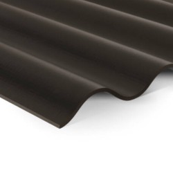 6mm Swisspearl B5 Corrugated Fibre Cement Roofing Panel - Blue Black - 1020mm width