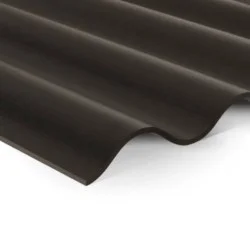 6mm Swisspearl B5 Corrugated Fibre Cement Roofing Panel - Blue Black - 1020mm width