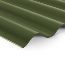 6mm Swisspearl B5 Corrugated Fibre Cement Roofing Panel - Olive Green - 1020mm width