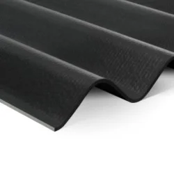 6mm Swisspearl Cemsix Corrugated Fibre Cement Roofing Panel - Blue Black - 1086mm width