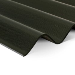 6mm Swisspearl Cemsix Corrugated Fibre Cement Roofing Panel - Laurel Green - 1086mm width