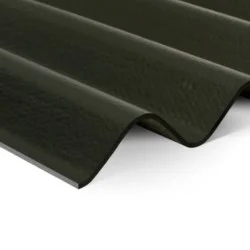6mm Swisspearl Cemsix Corrugated Fibre Cement Roofing Panel - Laurel Green - 1086mm width