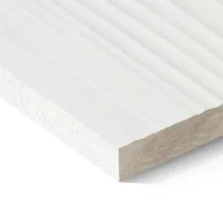 8mm Swisspearl Plank Original - CP 210 Pure White Textured Cladding Panel - 180mm x 3600mm