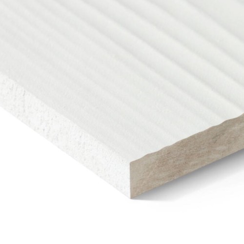 8mm Swisspearl Plank Original - CP 210 Pure White Textured Cladding Panel - 180mm x 3600mm