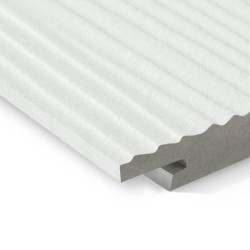 11mm Swisspearl Plank Connect Panel - CP 210 Pure White Textured Cladding Panel - 210mm x 3000mm 11mm Swisspearl Plank Connect Panel - CP 210 Pure White Textured Cladding Panel - 210mm x 3000mm