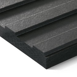 12mm Swisspearl Gravial Fibre Cement Facade Panel - Anthracite 3020 - 1250mm x 3050mm