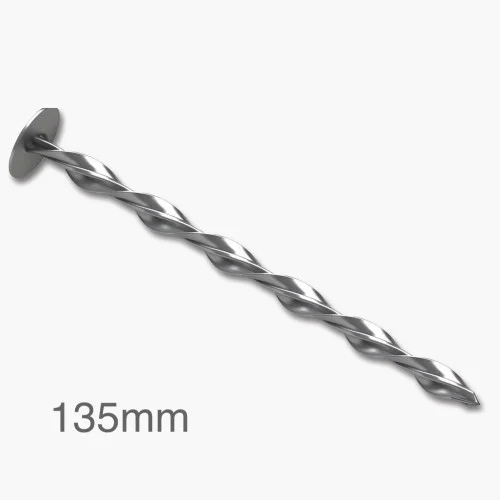 135mm Helical Fixings for Flat Warm Roofs (pack of 25). 135mm Helical Fixings for Flat Warm Roofs (pack of 25).