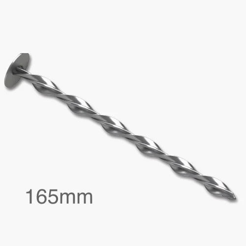 165mm Helical Fixings for Flat Warm Roofs (pack of 25). 165mm Helical Fixings for Flat Warm Roofs (pack of 25).