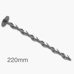 220mm Helical Fixings for Flat Warm Roofs (pack of 25). 220mm Helical Fixings for Flat Warm Roofs (pack of 25).