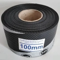 100mm Toughsheet Damp Proof Course (DPC) - Barrier for Rising Damp Protection - 30m roll.