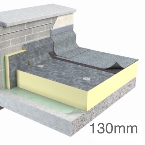130mm Unilin FR-BGM Flat Roof Insulation Board (pack of 3) 130mm Unilin FR-BGM Flat Roof Insulation Board (pack of 3)