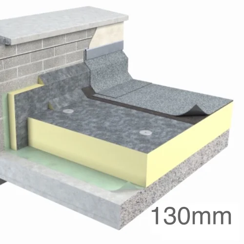 130mm Unilin FR-BGM Flat Roof Insulation Board (pack of 3) 130mm Unilin FR-BGM Flat Roof Insulation Board (pack of 3)