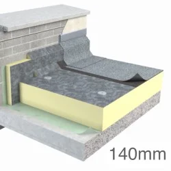 140mm Unilin FR-BGM Flat Roof Insulation Board (pack of 3)