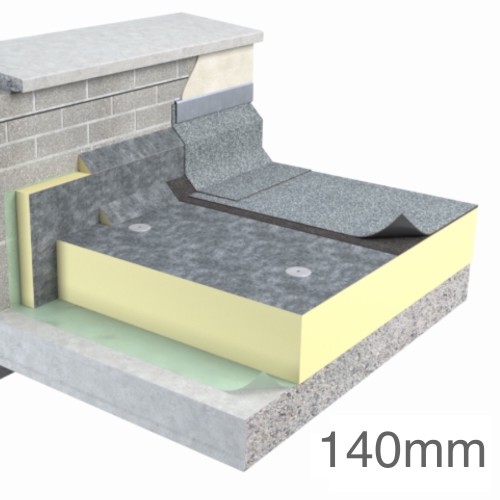 140mm Unilin FR-BGM Flat Roof Insulation Board (pack of 3) 140mm Unilin FR-BGM Flat Roof Insulation Board (pack of 3)