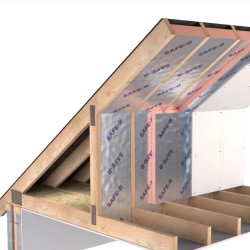 160mm Unilin Safe-R 019/MA (Roofs) Phenolic Insulation Board - 2400mm x 1200mm - pack of 2