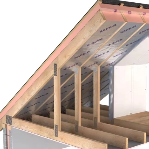 140mm Unilin Safe-R 019/MA (Roofs) Phenolic Insulation Board - 2400mm x 1200mm - pack of 2