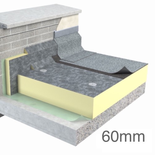 60mm Unilin FR-BGM Flat Roof Insulation Board (pack of 8) 60mm Unilin FR-BGM Flat Roof Insulation Board (pack of 8)