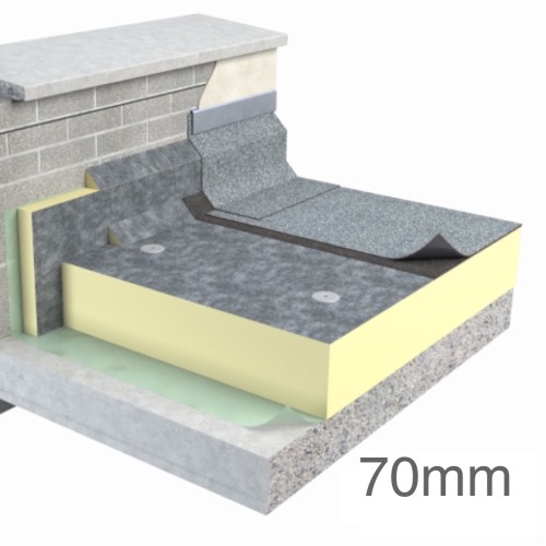 70mm Unilin FR-BGM Flat Roof Insulation Board (pack of 7) 70mm Unilin FR-BGM Flat Roof Insulation Board (pack of 7)
