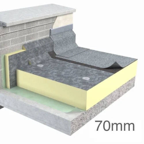 70mm Unilin FR-BGM Flat Roof Insulation Board (pack of 7) 70mm Unilin FR-BGM Flat Roof Insulation Board (pack of 7)