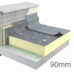 90mm Unilin FR-BGM Flat Roof Insulation Board (pack of 5)