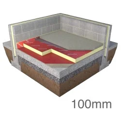 100mm Unilin Thin-R Hyfloor XT/HYF Under Floor PIR Insulation Board - Pack of 4