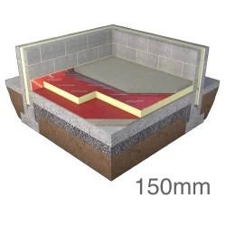 150mm Unilin Thin-R Hyfloor XT/HYF Under Floor PIR Insulation Board - Pack of 2