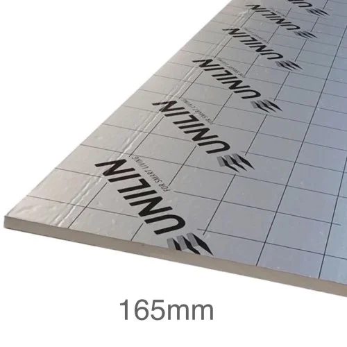 165mm Unilin XT/PR-UF PIR Rigid Insulation Board - 1200mm x 2400mm 165mm Unilin XT/PR-UF PIR Rigid Insulation Board - 1200mm x 2400mm