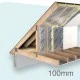 100mm Unilin Rafterlock Variable Width Pitched Roof PIR Board - Thin-R XT/RLOC - 1200mm x 370mm